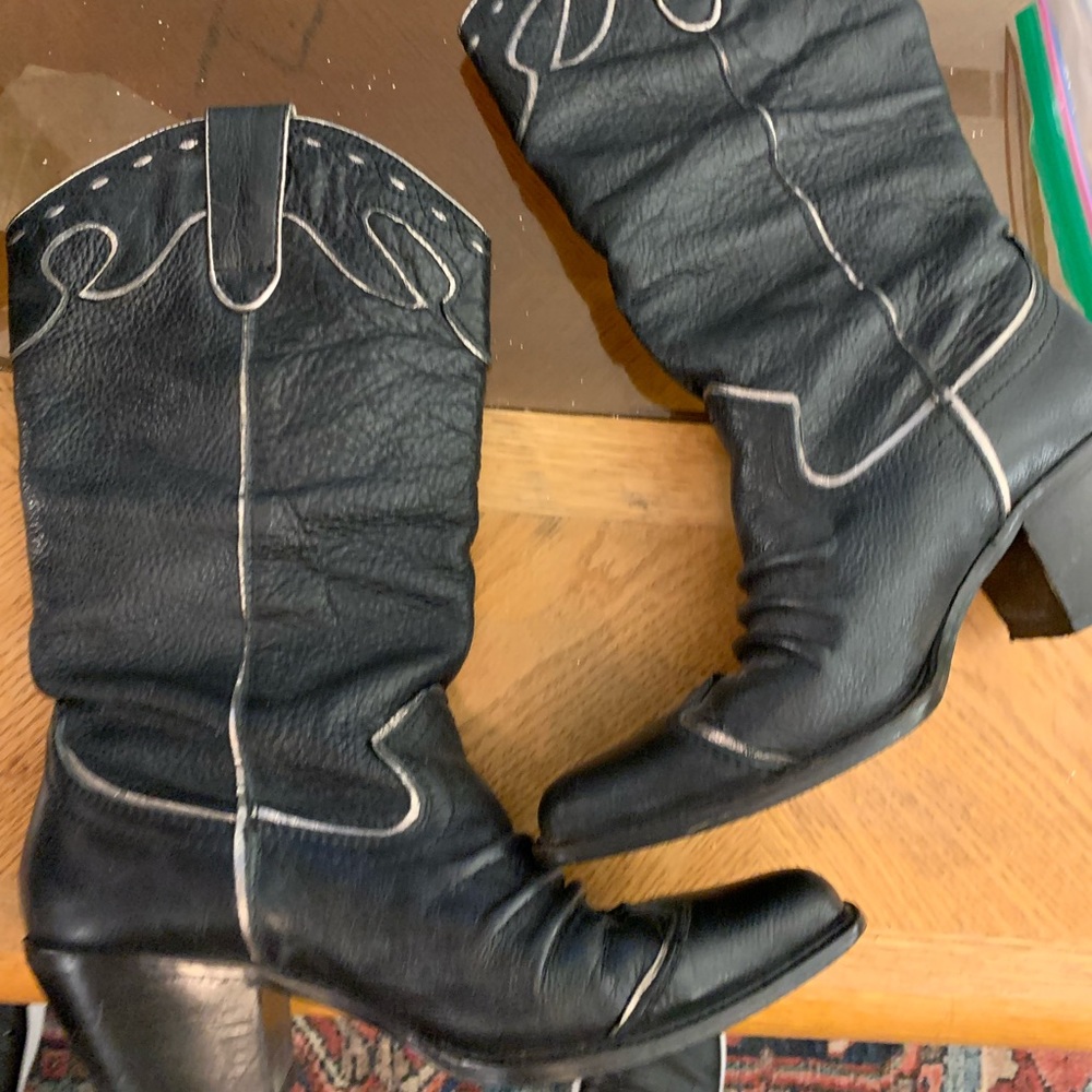 Very Volatile Leather Rawhide Boots